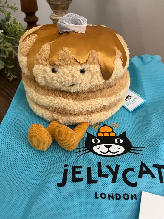 Jellycat Amuseables Fran Pancake with Blueberry and Syrup bag charm